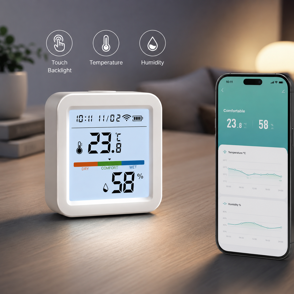 Tuya WiFi Temperature Humidity - đánh giá và giá Digital Hygrometer Probe