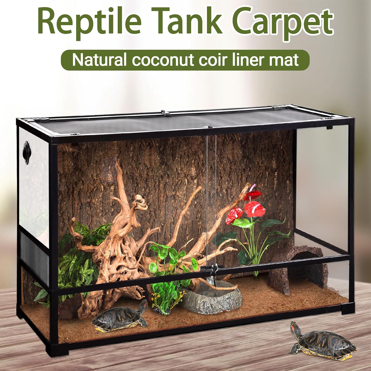 3 Rolls Reptile Carpet, 24x48i - đánh giá và giá Substrate Coconut Fiber