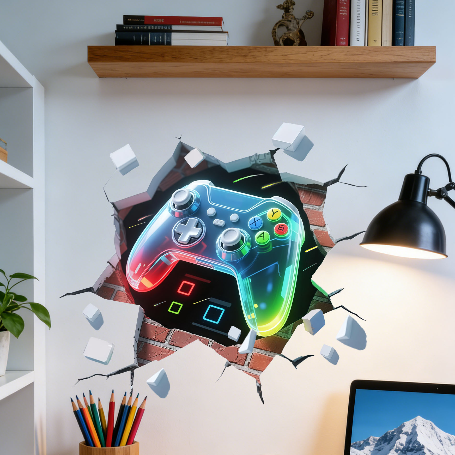 Game Controller Decal for Boys - đánh giá và giá Pvc Panel Background