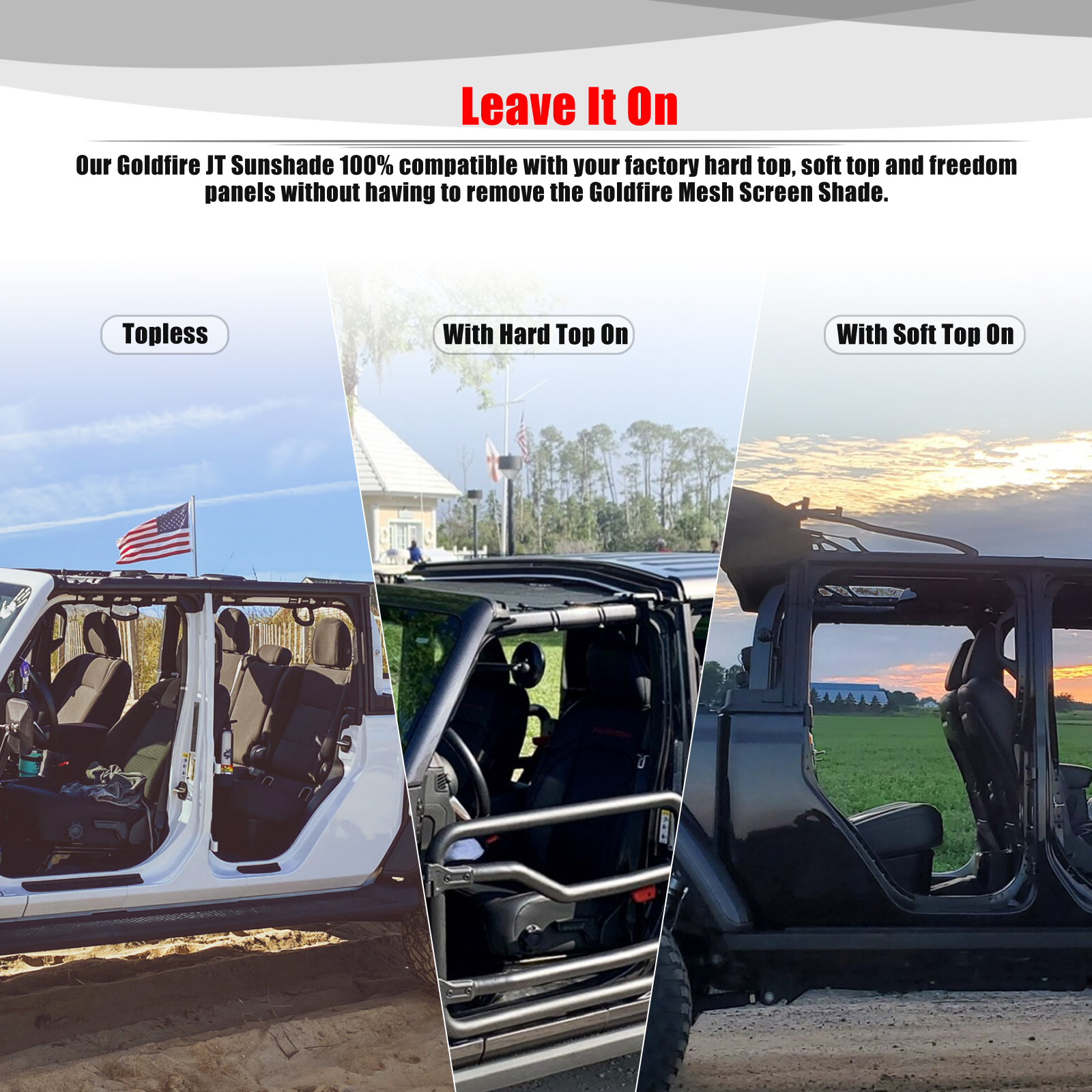 For Jeep Gladiator JT 4 Door A - đánh giá và giá Screen Top Mesh