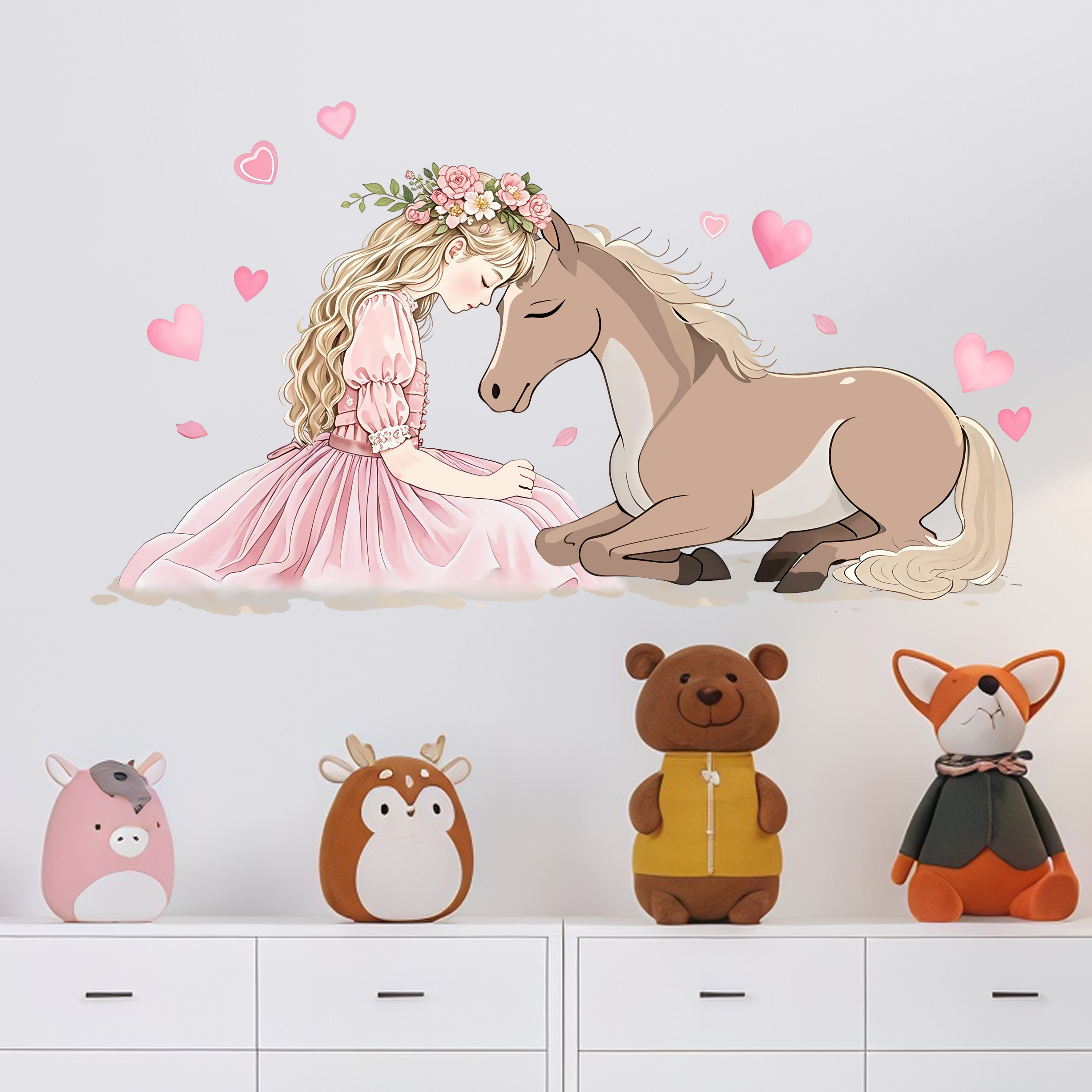 Romantic Horse Wall Stickers S - đánh giá và giá Pvc Panel Background