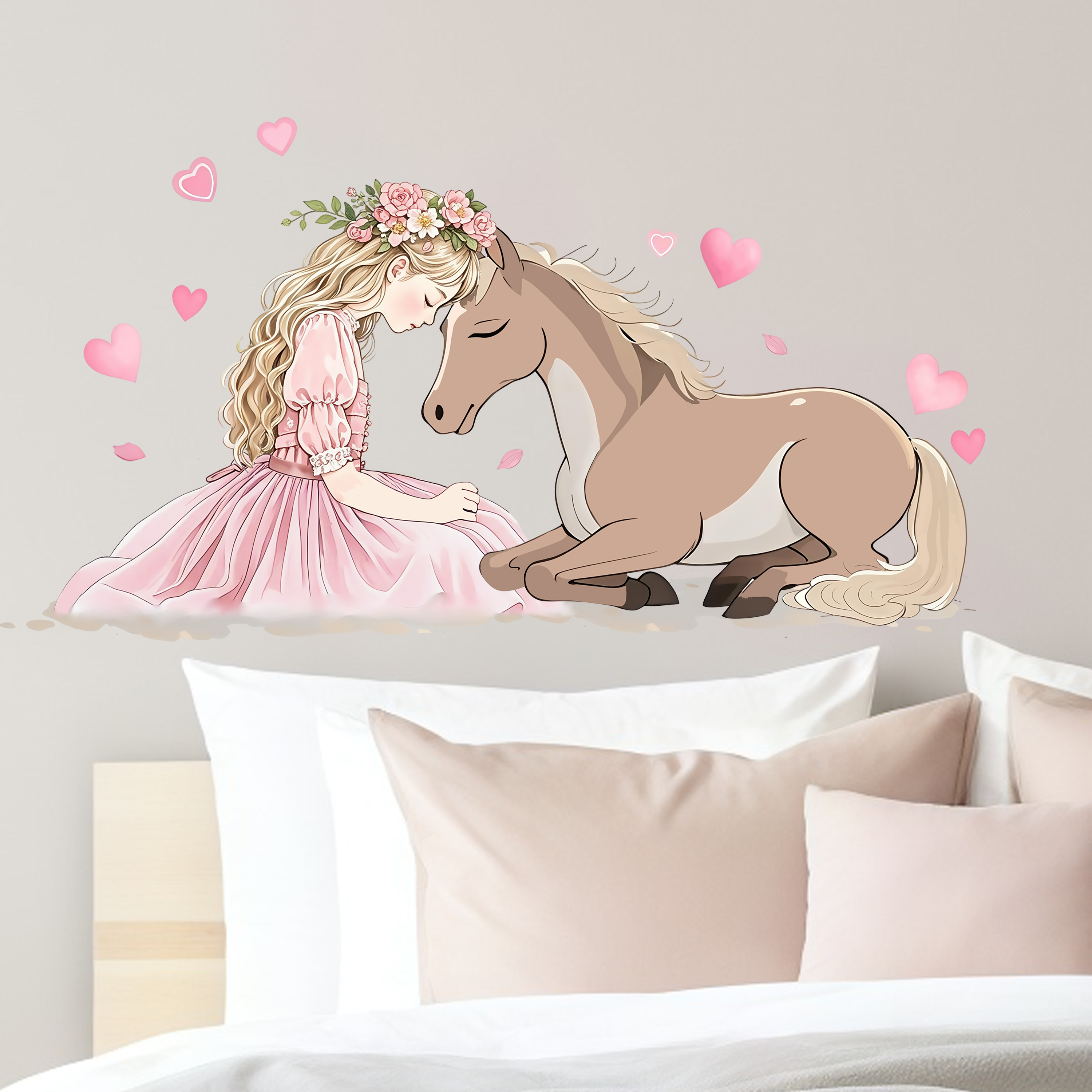 Romantic Horse Wall Stickers S - đánh giá và giá Pvc Panel Background