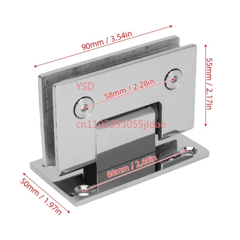 Frameless Glass Door Hinge 90  - đánh giá và giá Glass Door Hinge
