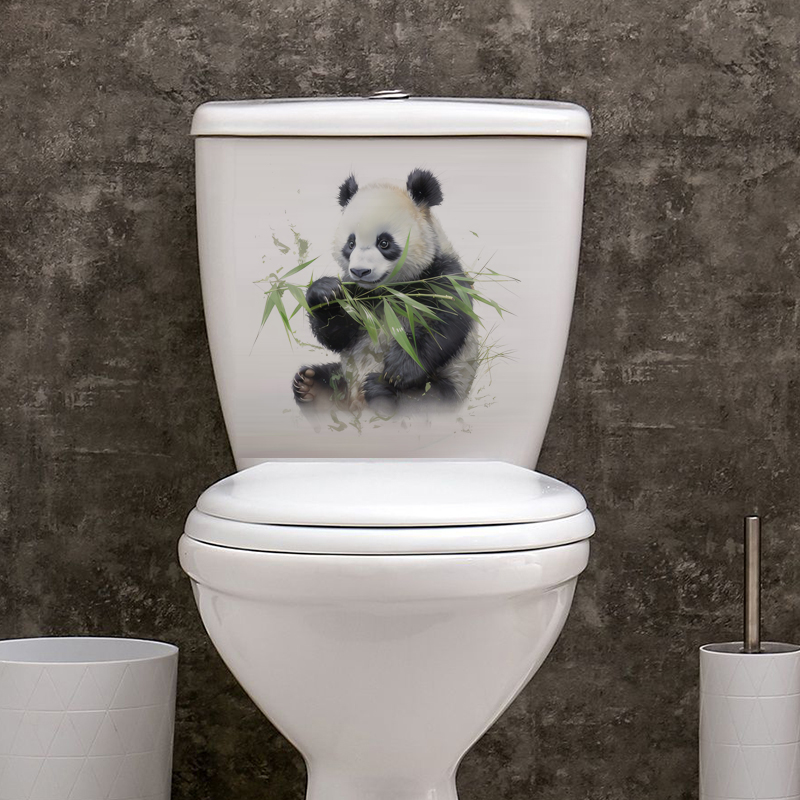 C76# Watercolor panda wall sti - đánh giá và giá Pvc Panel Background
