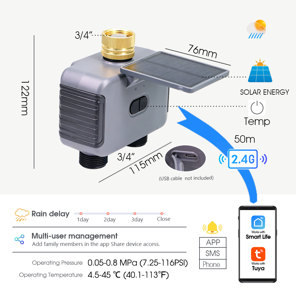 10-30M Tuya Dual Outlet Solar  - đánh giá và giá Timer Dual Outlet